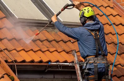 Démoussage et hydrofuge de toiture à Loyat
